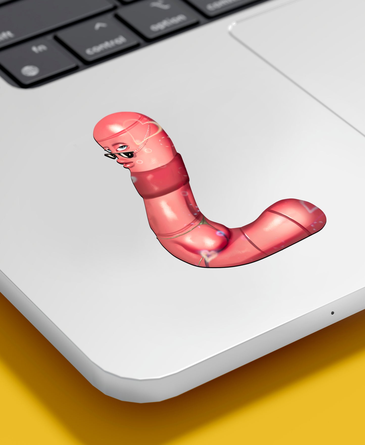 SEXY WORM- Sticker Holographique