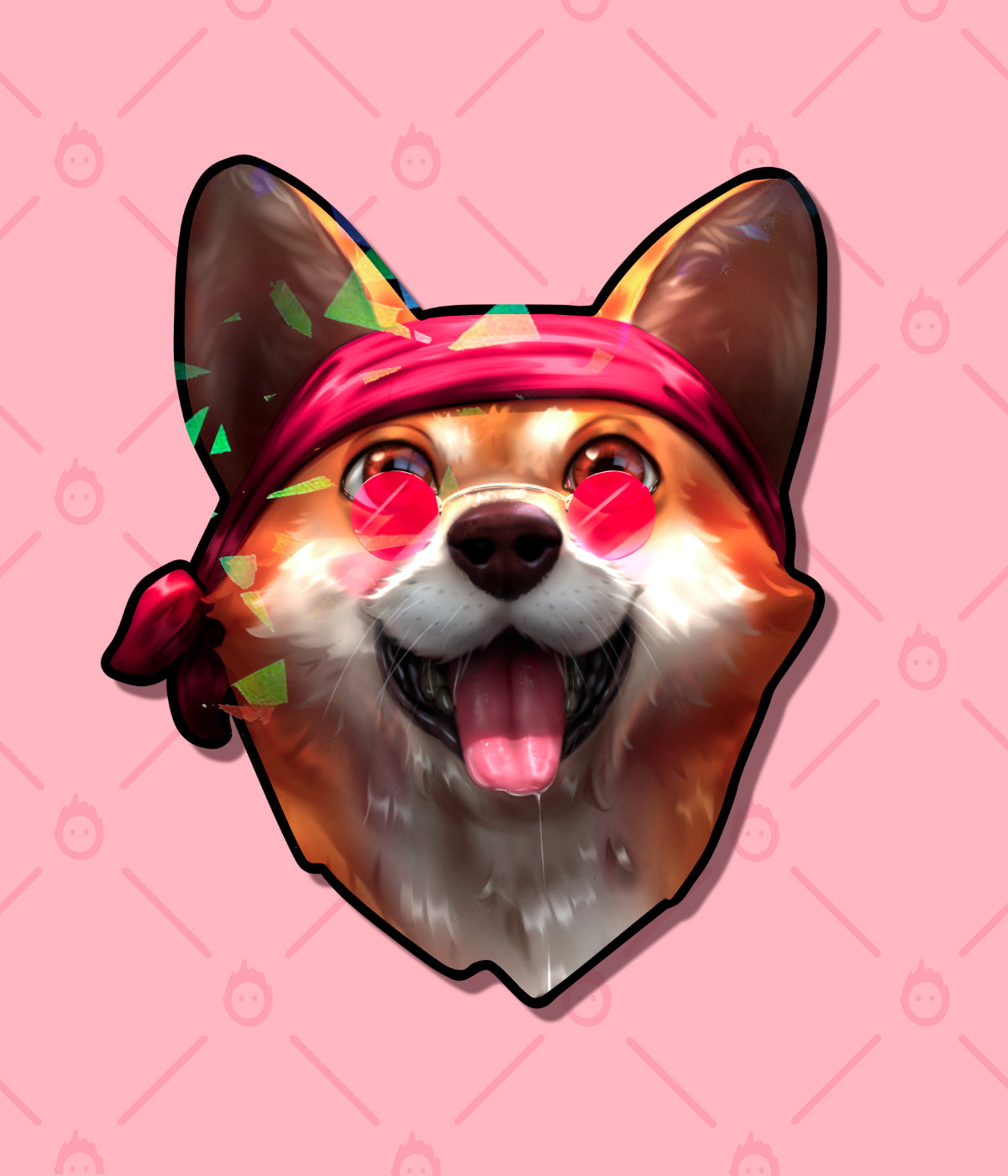 COOL CORGI - Sticker Holographique